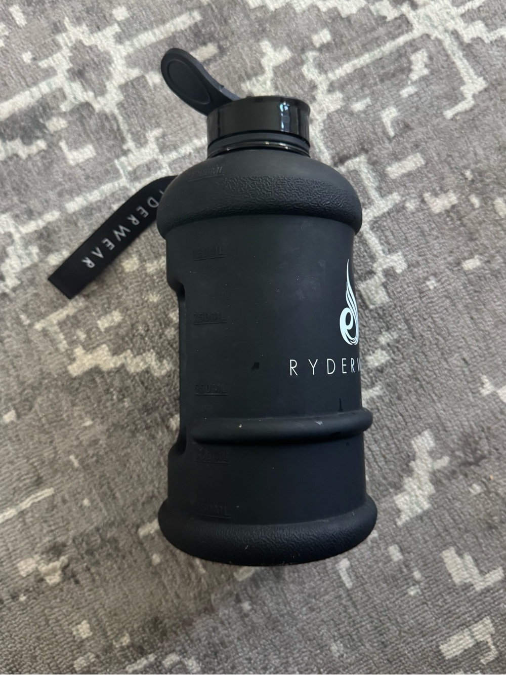 Ryderwear 1.3 Litre 44 oz water bottle Travel Mug Lid - Black